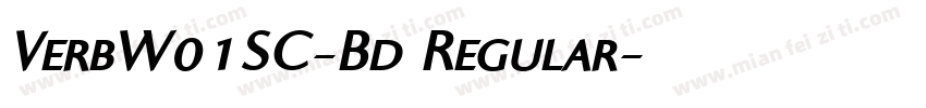 VerbW01SC-Bd Regular字体转换